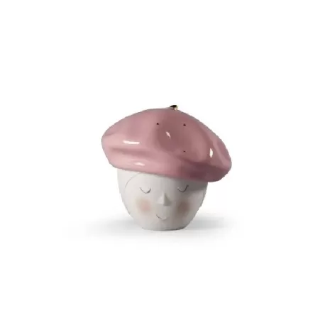 Scatola con berretto Lee (rosa-oro) - Lladrò