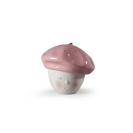 Scatola con berretto Lee (rosa-oro) - Lladrò