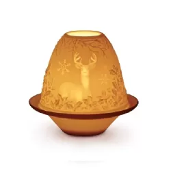 Litofania cervi con piatto - Lladrò