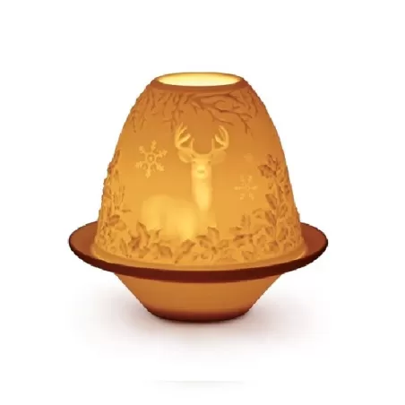 Litofania cervi con piatto - Lladrò