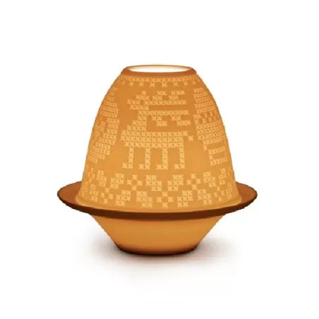 Litofania ricamata con piatto - Lladrò