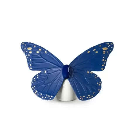 Farfalla (azzurro-oro) - Lladrò