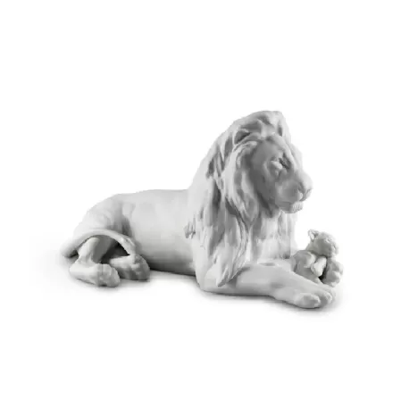 Leone con cucciolo - Lladrò