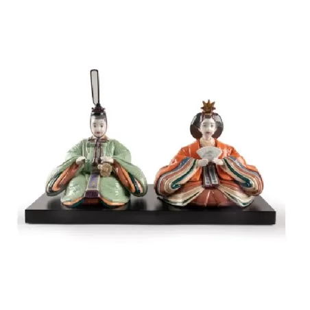 Hina Dolls (verde e arancione) - Lladrò