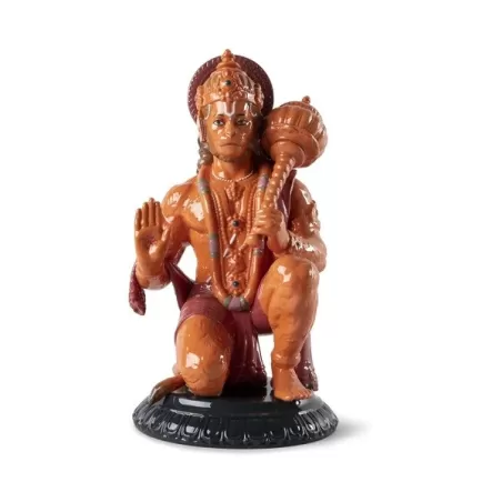 Hanuman - arancione - Lladrò