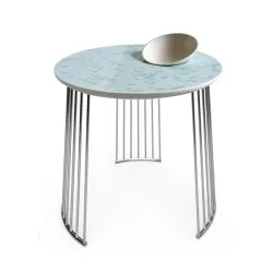 Momento di cristallo (con bolle) (Metallo cromato) - Lladrò