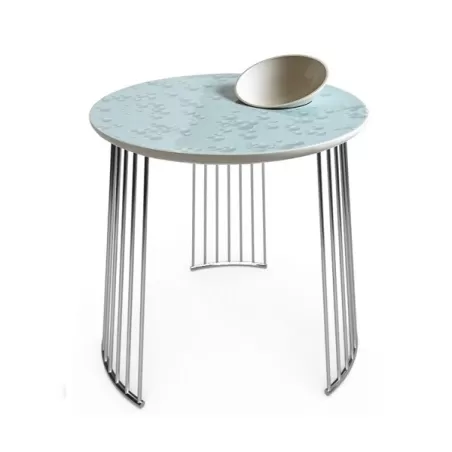 Momento di cristallo (con bolle) (Metallo cromato) - Lladrò