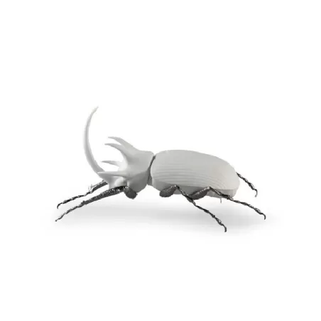 Scarabeo Rinoceronte (bianco mate) - Lladrò