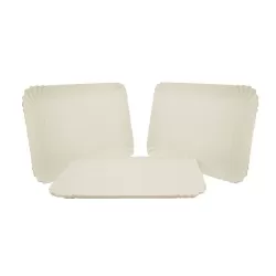 Vassoio carta Cm. 42x31 bianco 2 pezzi