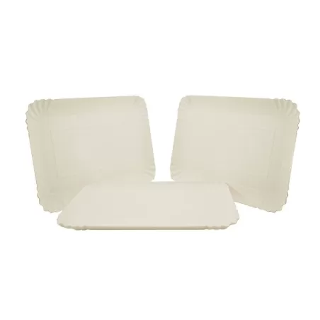 Vassoio carta Cm. 42x31 bianco 2 pezzi