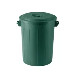 Bidone immondizia con coperchio Lt.70 verde