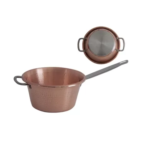 Paiolo rame 1 manico Cm.26 induzione
