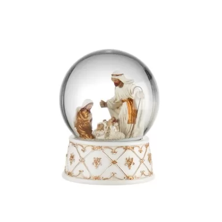 Paesaggi di notte, Boule de neige natività con carrillon - L'oca Nera