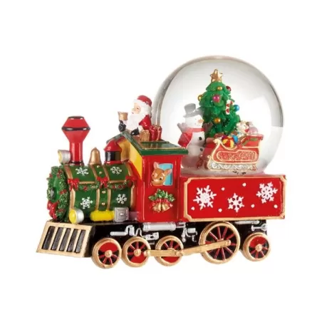 Tutti al parco, Treno con boule de neige con carillon - L'oca Nera