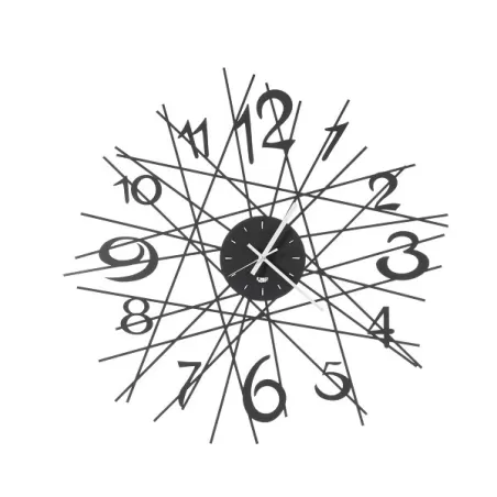 Orologio Zig Zag, Nero - Arti e Mestieri