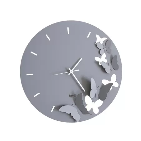 Orologio Butterfly Spring, Bianco - Arti e Mestieri
