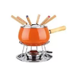 Fonduta smaltata arancio Pz.12