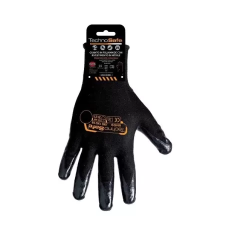 Guanti poliuretano neri tg10