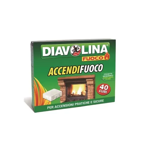 Diavolina accendifuoco 40 cubi