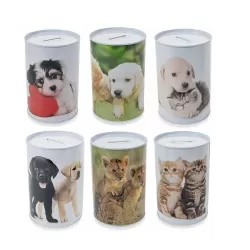 Salvadanaio cilindro cuccioli