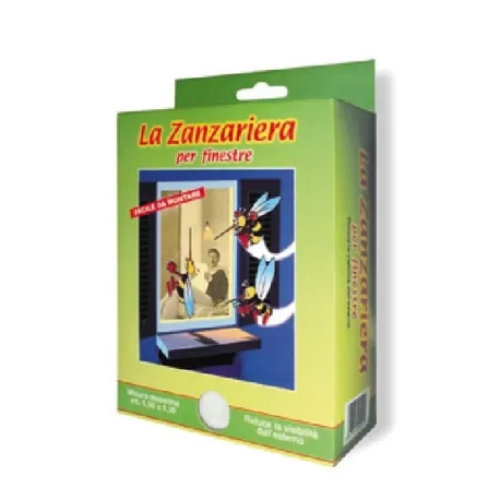 Zanzariera con biadesivo 150x180 nera