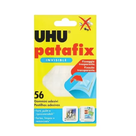 Colla patafix trasparente e removibile