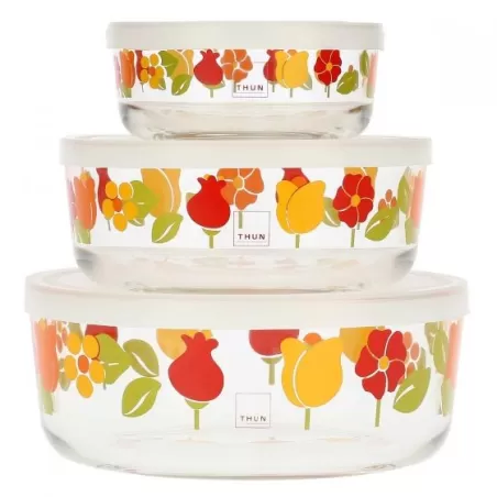 Set 3 contenitori ermetici Happy Country - Thun