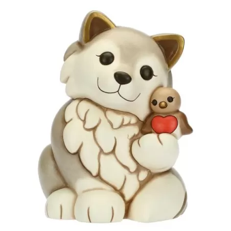 Lupo Noah con pettirosso, maxi - Thun