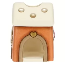 Tealight casetta Regali d'inverno, marrone - Thun