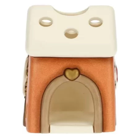 Tealight casetta Regali d'inverno, marrone - Thun