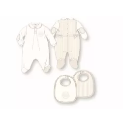 Confezione tutina e bavaglino Angel neutral - Thun