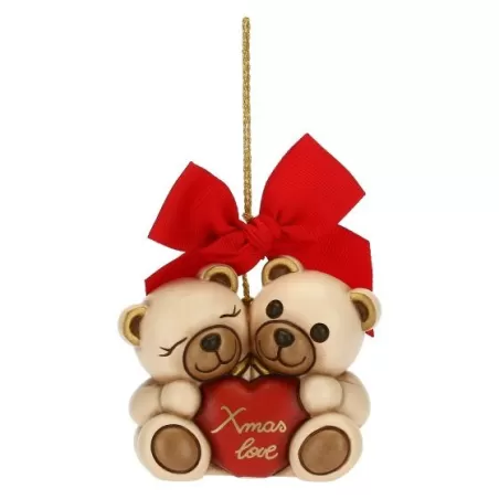 Addobbo coppia Teddy "Xmas Love", maxi - Thun