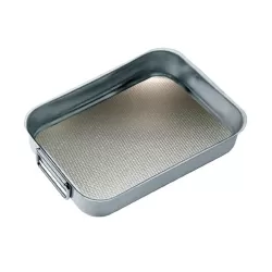 Teglia rettangolare in acciaio inox Cm.25x19