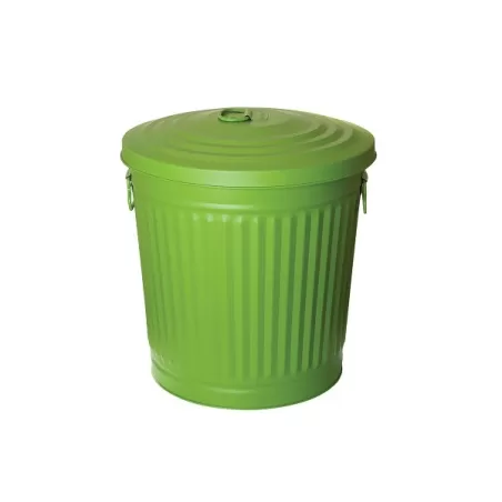 Bidone smaltato verde 18l.