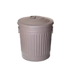 Bidone smaltato beige 35 Lt.