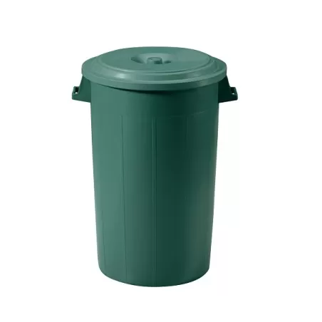 Bidone immondizia con coperchio Lt.100 verde