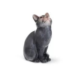 Gatto grigio seduto - Royal Copenhagen