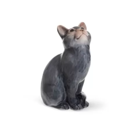 Gatto grigio seduto - Royal Copenhagen