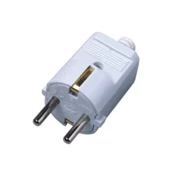 Spina schuko 16 amper bianca