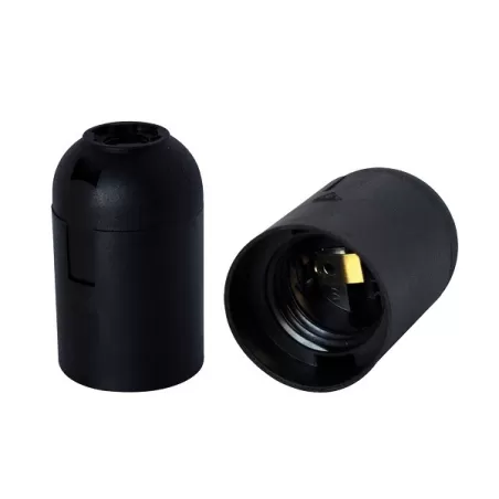 Portalampade E14 nero