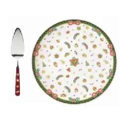 Set piatto torta con paletta Magico Natale - Thun
