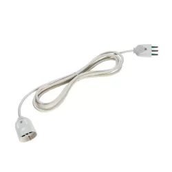 Prolunga Mt.3 spina 16 amper presa 10/16 amperr + schuko bianca