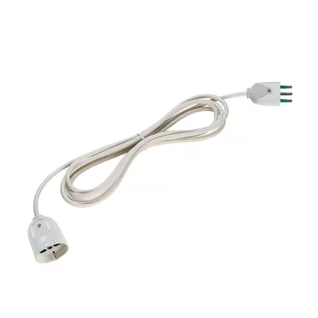 Prolunga Mt.3 spina 16 amper presa 10/16 amperr + schuko bianca