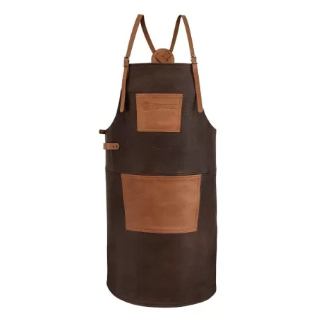 Grembiule APron in pelle di bufalo con spalline incrociate - Petromax