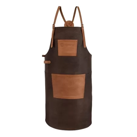 Grembiule APron in pelle di bufalo con spalline incrociate - Petromax