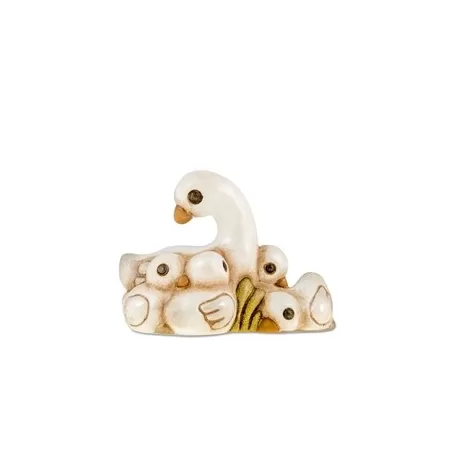 Gruppo di oche presepe della famiglia, variopinto - Thun