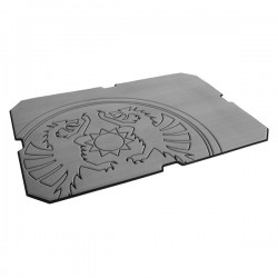 Cuscinetto adesivo per ghiacciaia kx50 grigio con logo del drago - Petromax