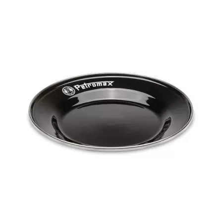 Set 2 piatti laccati neri - 18 cm - Petromax