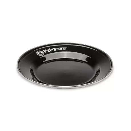Set 2 piatti laccati neri - 26 cm - Petromax