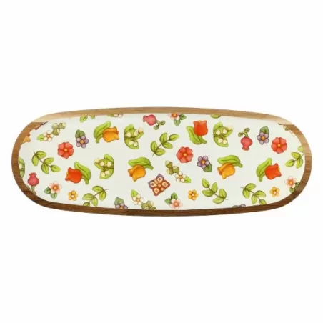 Piatto ovale in legno Happy Country - Thun